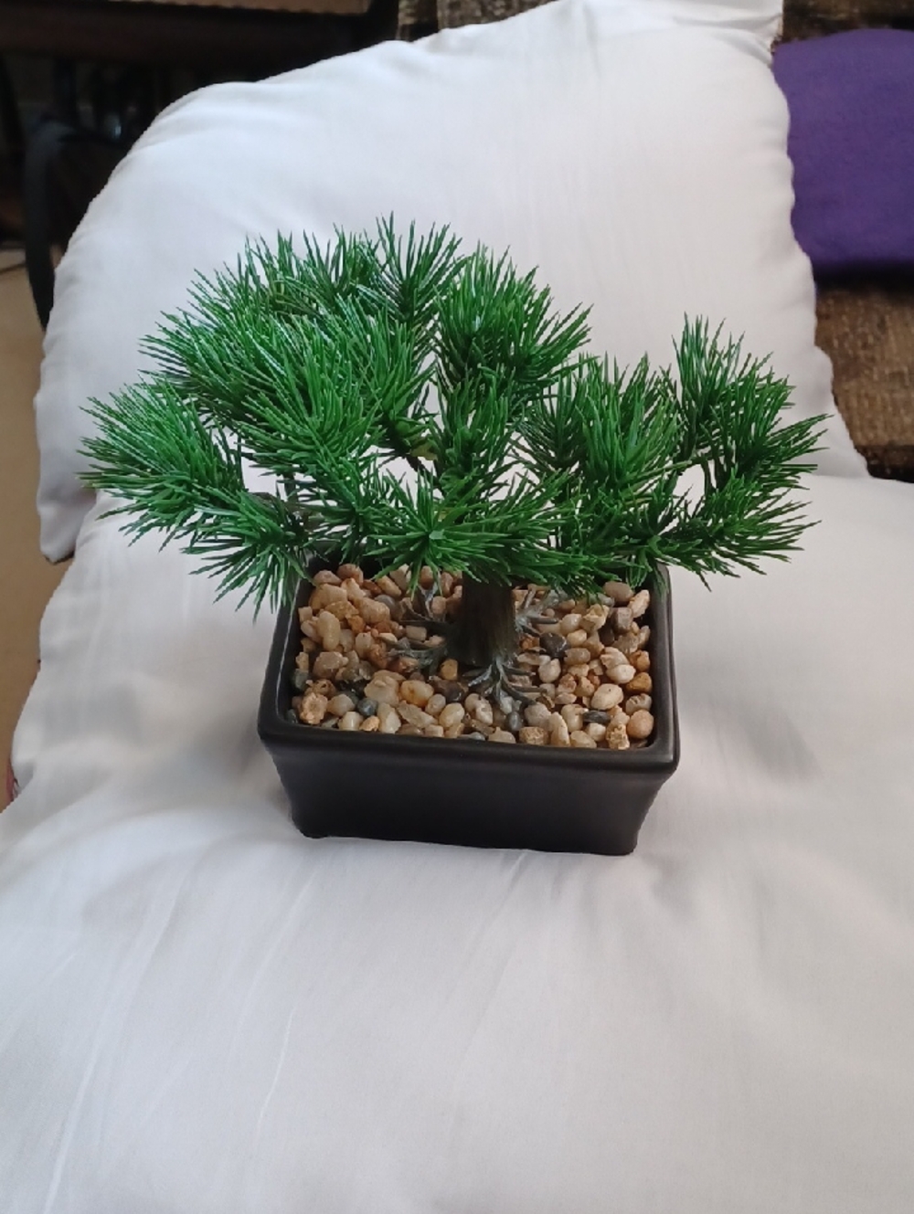 4/$80 Artificial Bonsai Tree in Green - Decorative Home Accent